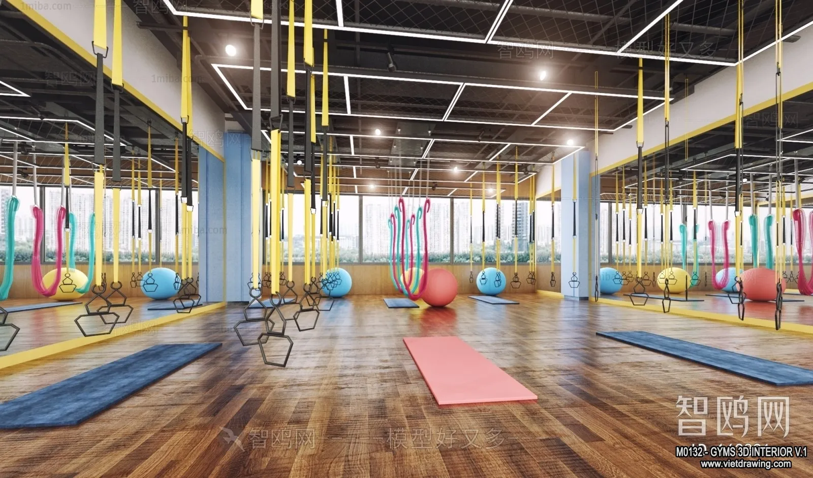 GYM – 3D Interior Scene – 3D Models – 019