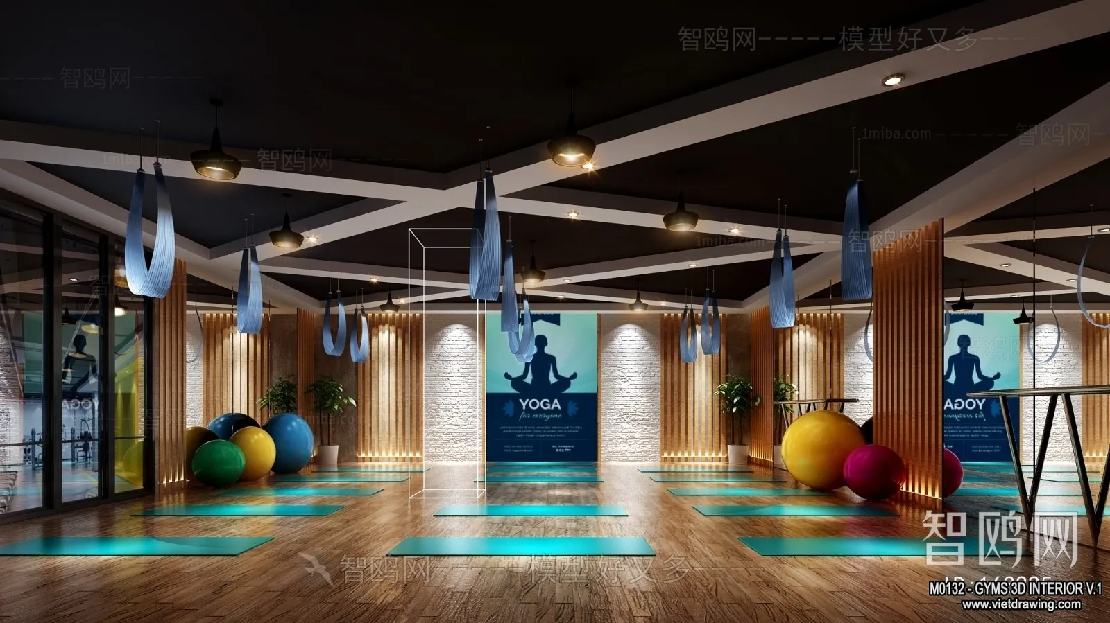 GYM – 3D Interior Scene – 3D Models – 029