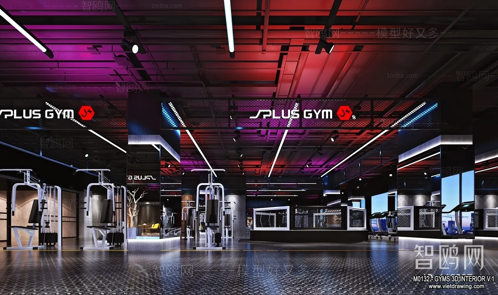 GYM – 3D Interior Scene – 3D Models – 031