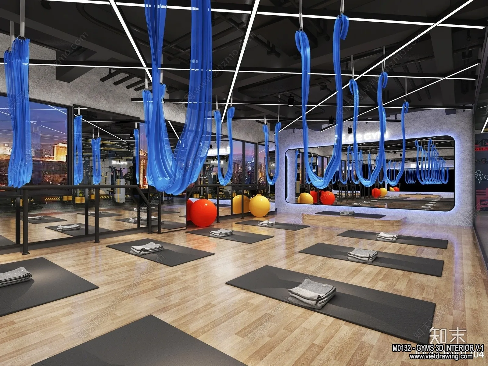 GYM – 3D Interior Scene – 3D Models – 052