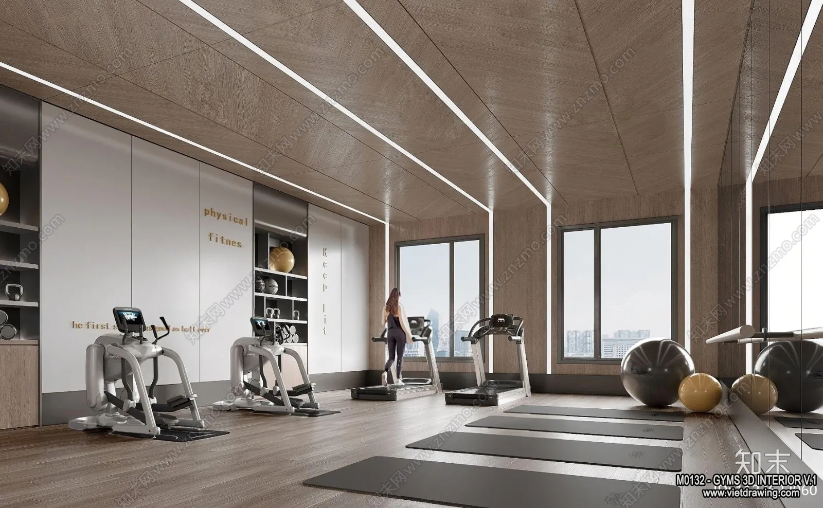 GYM – 3D Interior Scene – 3D Models – 055