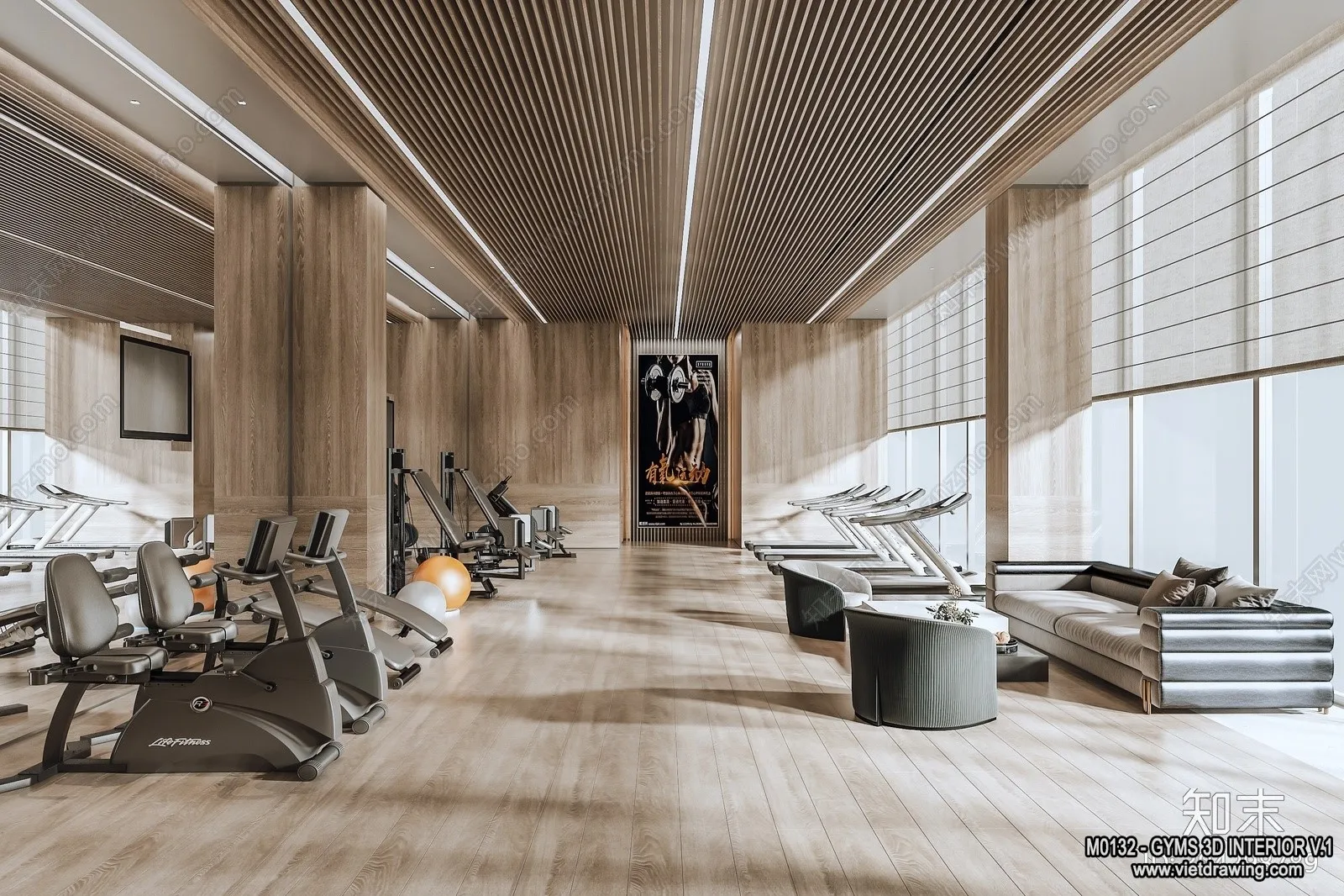 GYM – 3D Interior Scene – 3D Models – 071