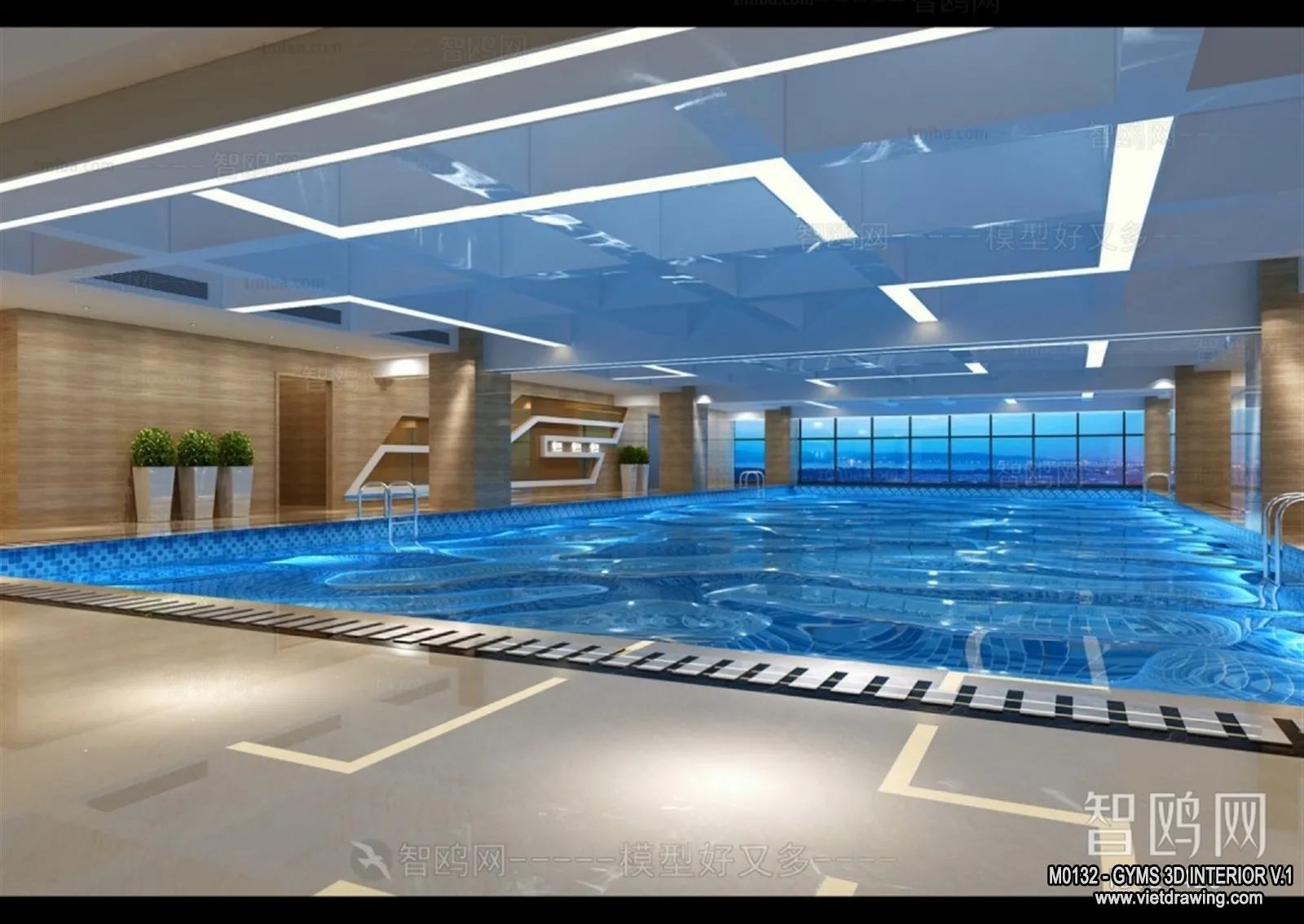 GYM – 3D Interior Scene – 3D Models – 097