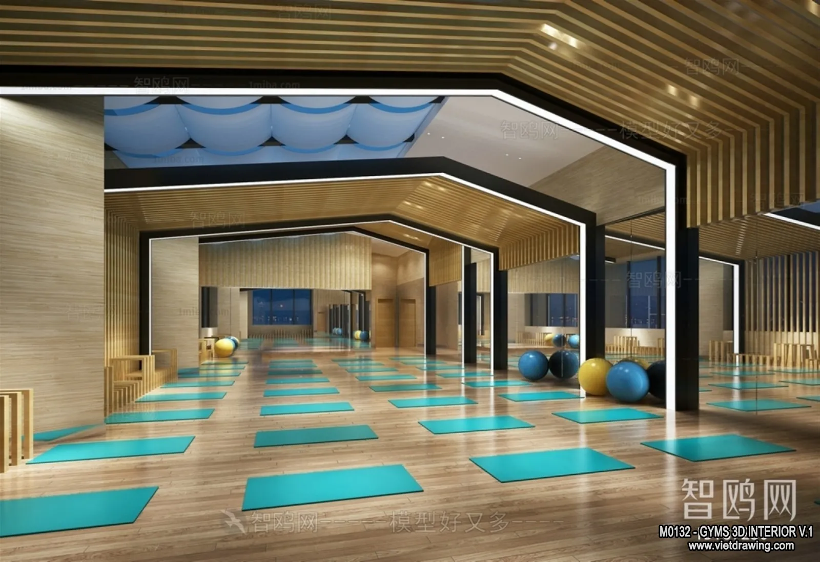 GYM – 3D Interior Scene – 3D Models – 109