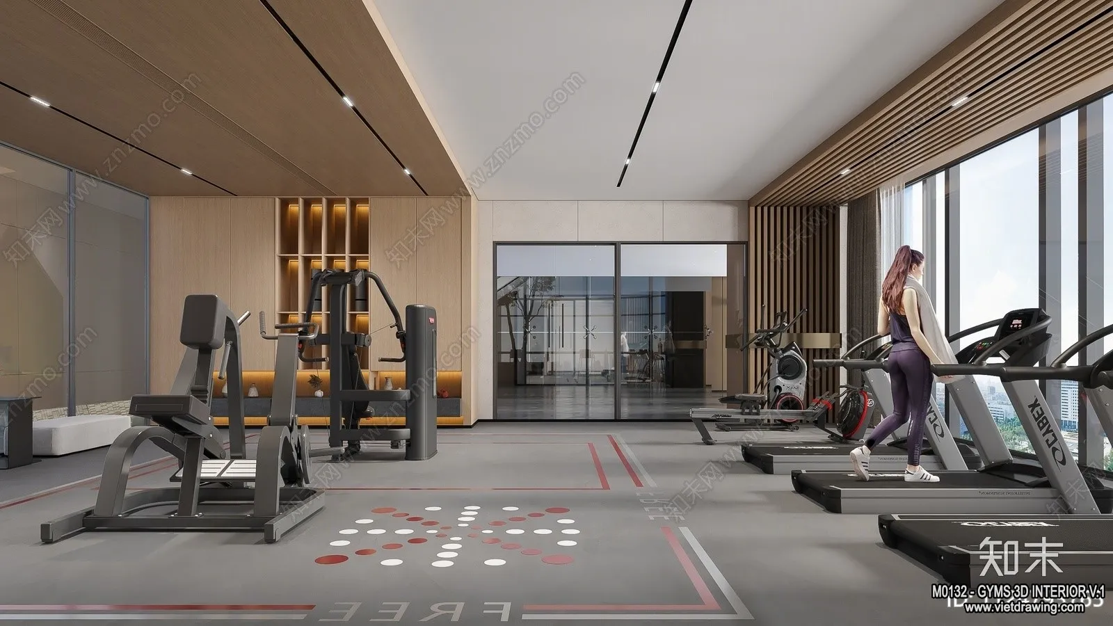 GYM – 3D Interior Scene – 3D Models – 111