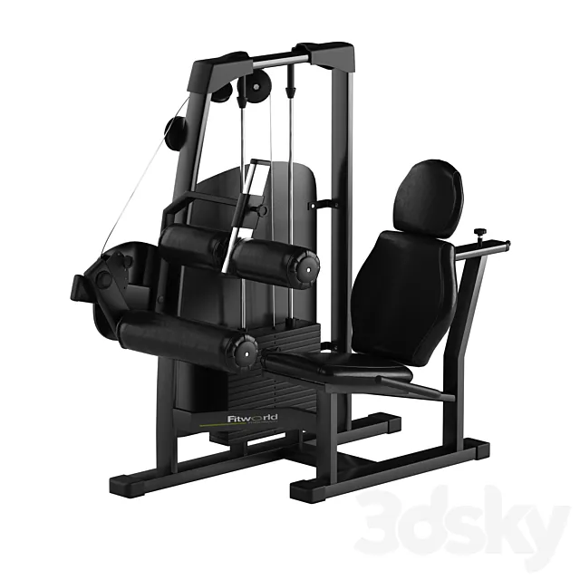 Gym equipment NessFitWorld 3ds Max