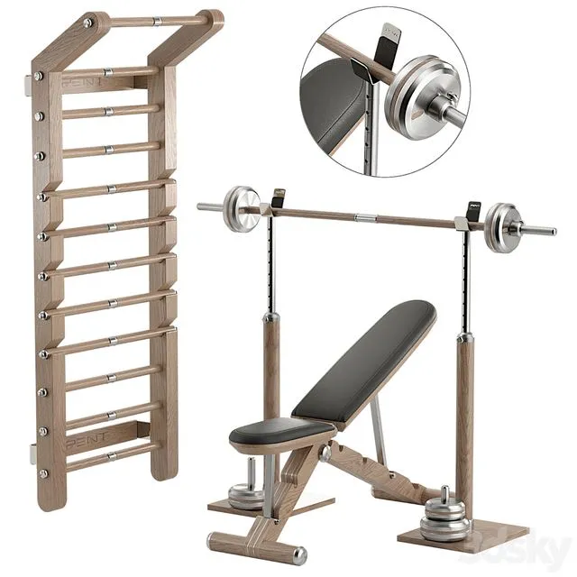 GYM set 01 3dsMax Model