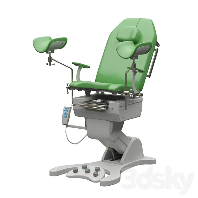 Gynecological chair Clear 3DS Max Model