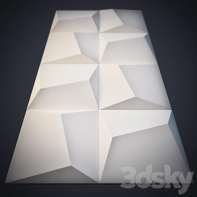 Gypsum 3D panel for walls 3DSMax File