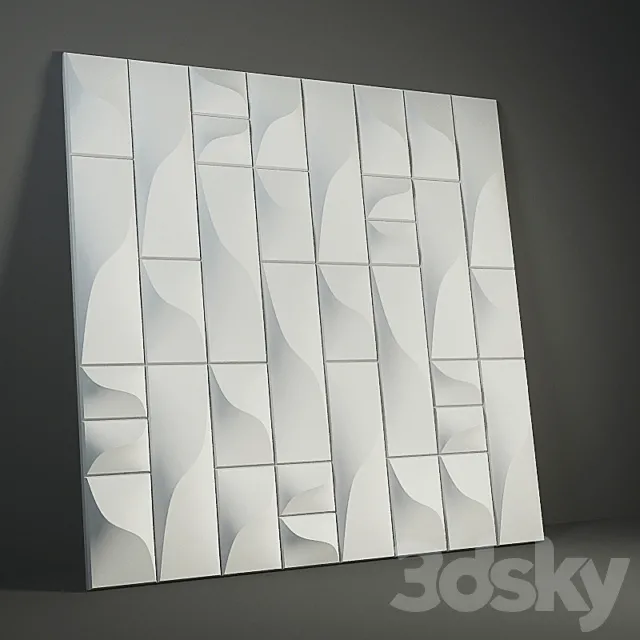 Gypsum 3D panel “Vertical” 3DSMax File