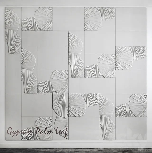 Gypsum flora tiles 3DS Max Model