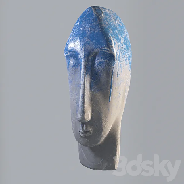 Gypsum head 3ds Max