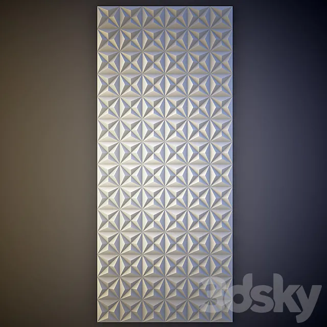 Gypsum wall panel 3D-2 3DSMax File