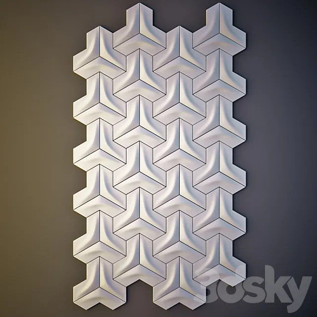 Gypsum wall panel 3D 3DS Max Model