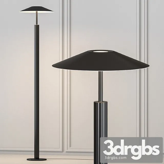 H floor lamp by leds c4 3dsmax Download