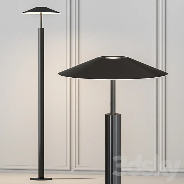 H Floor Lamp by LEDS C4 3DS Max Model