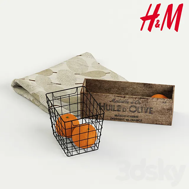H & M Home decorative set 3DSMax File