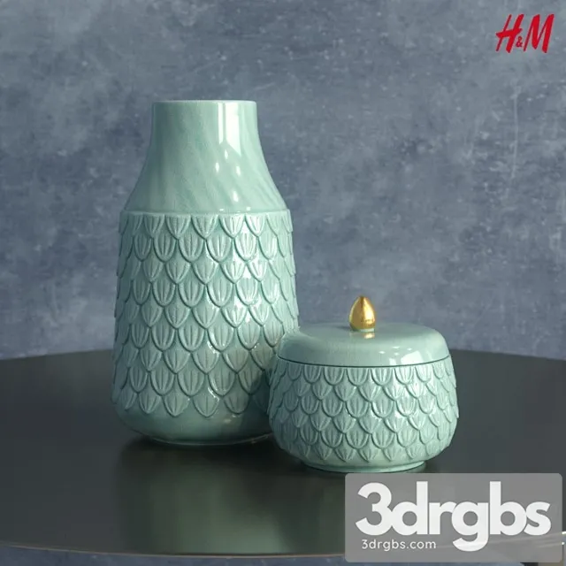 H M Home Tall Stoneware Vase 3dsmax Download