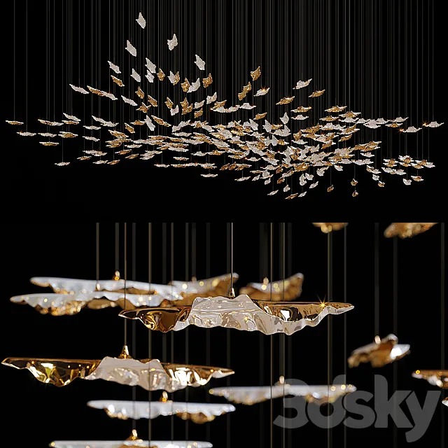 Haberdashery Luxury Leaf Fall 3ds Max