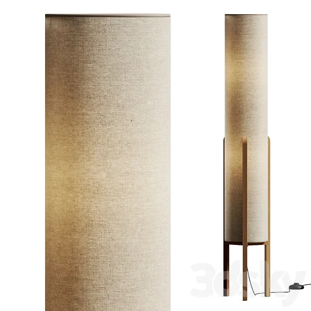 Habitat Arbaa Woven Column Floor Lamp 3ds Max