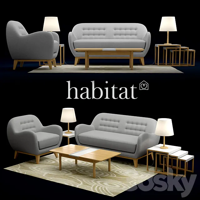 Habitat Collection: Baltazar II. Elia. Klio. Pip. Icone. 3DSMax File