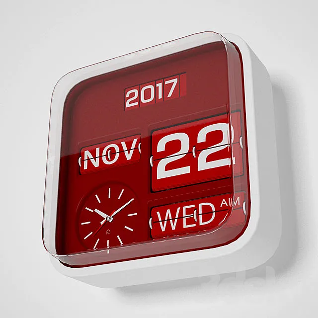 Habitat Flap Clock 3DS Max Model