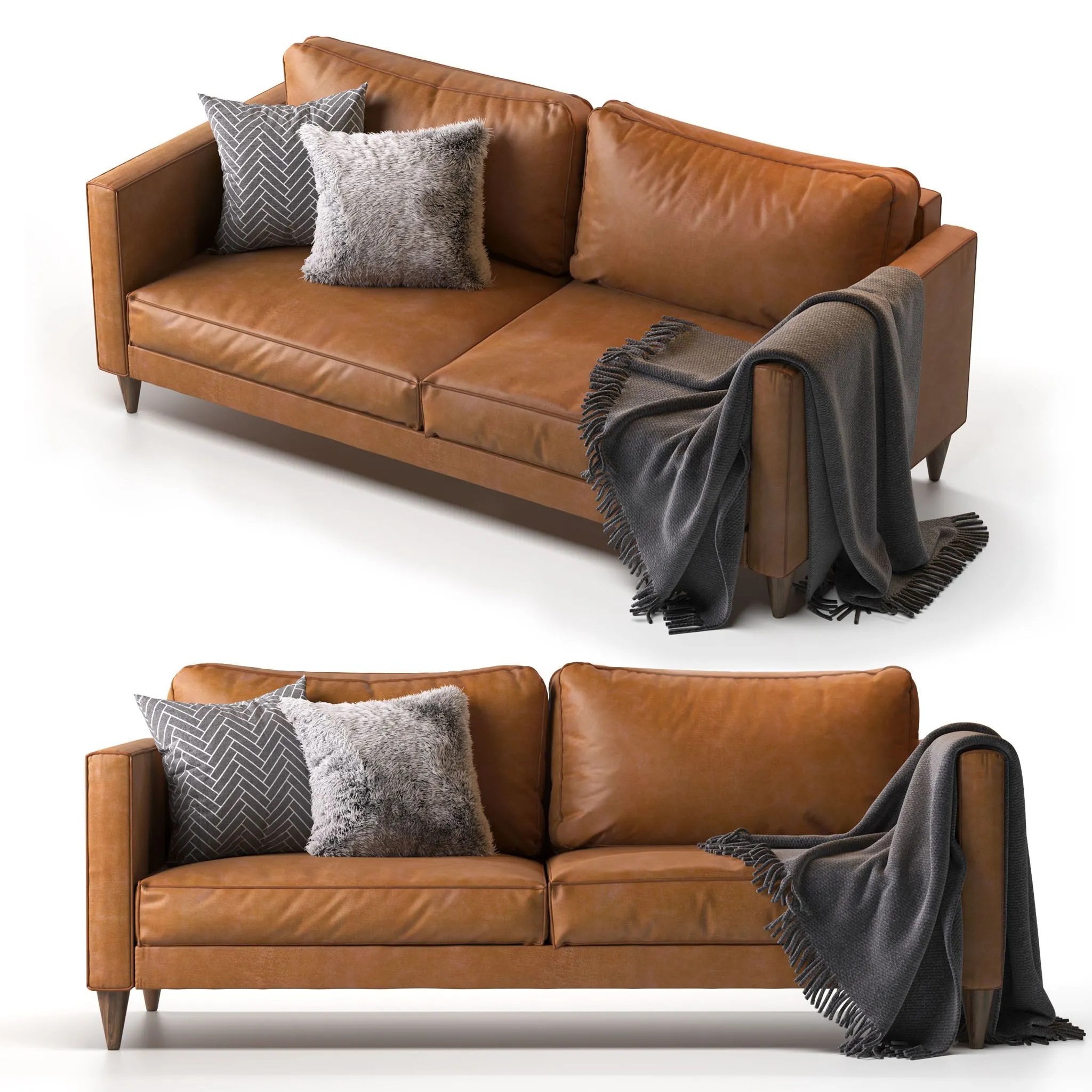 Hable Leather Sofa 3dsMax Model