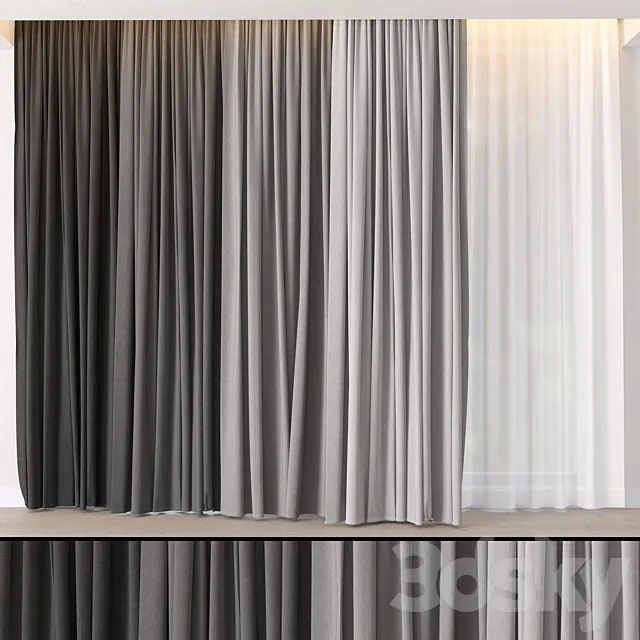 Hadi Curtains 12 3DS Max Model