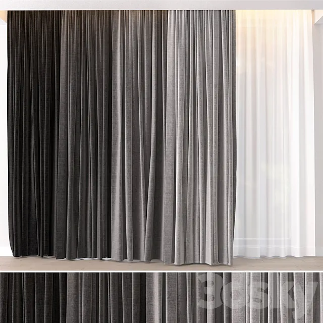 Hadi Curtains 16 3DS Max Model