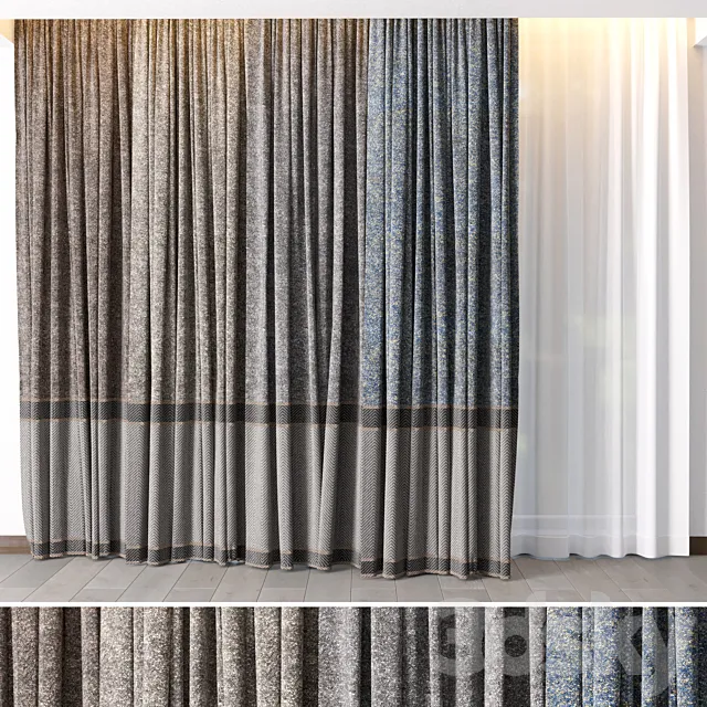 Hadi Curtains 27 3DS Max Model