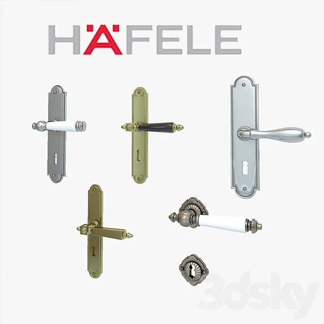 HAFELE Door knobs 3ds Max