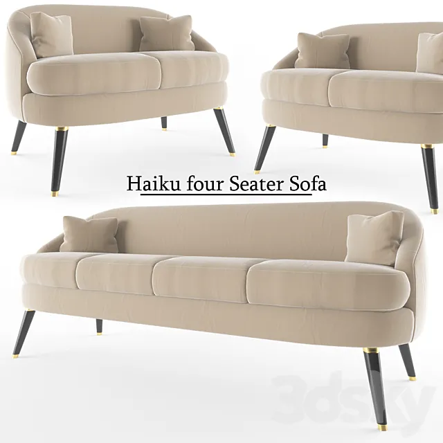 Haiku Four Seater Sofa 3DSMax File