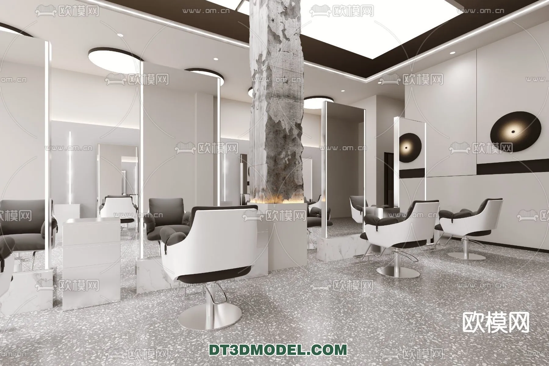 Hair Salon – 3D Interior Scene – 055