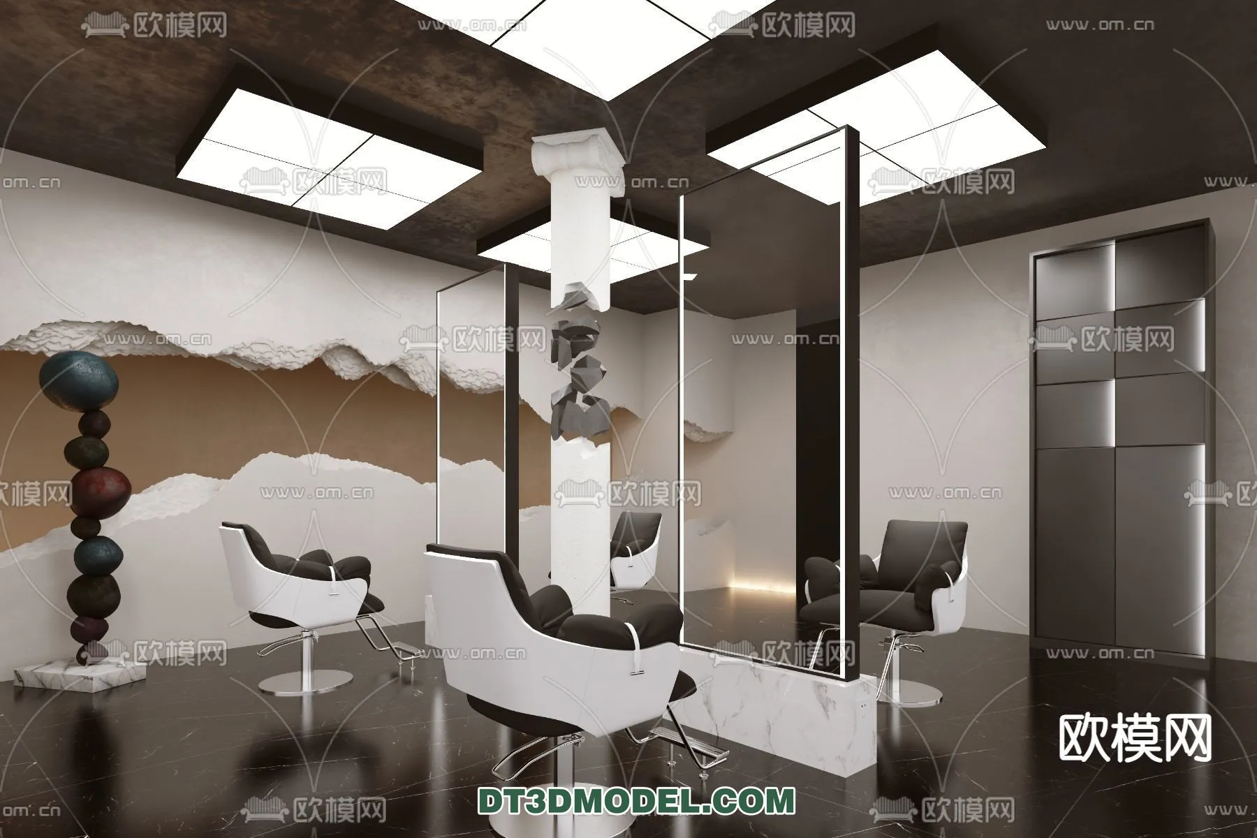 Hair Salon – 3D Interior Scene – 060