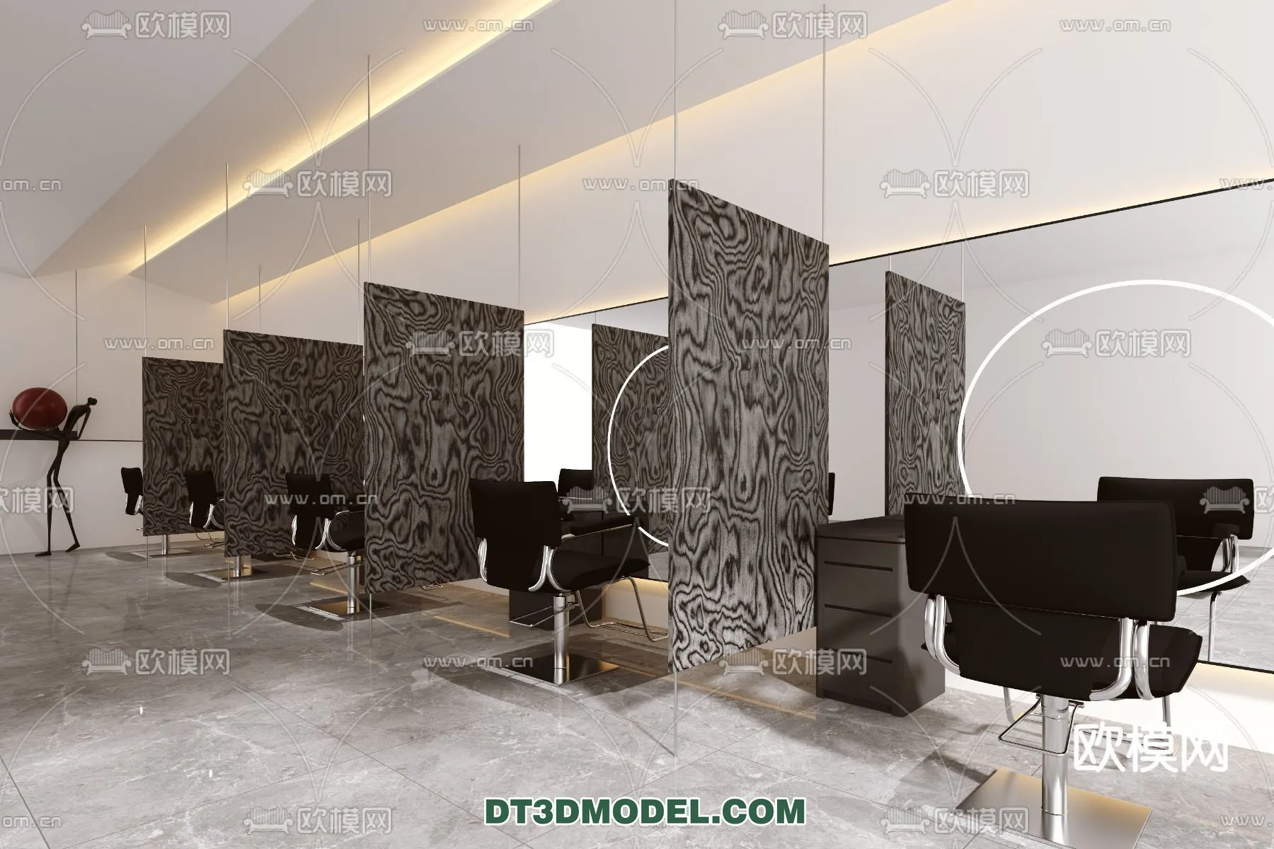 Hair Salon – 3D Interior Scene – 062