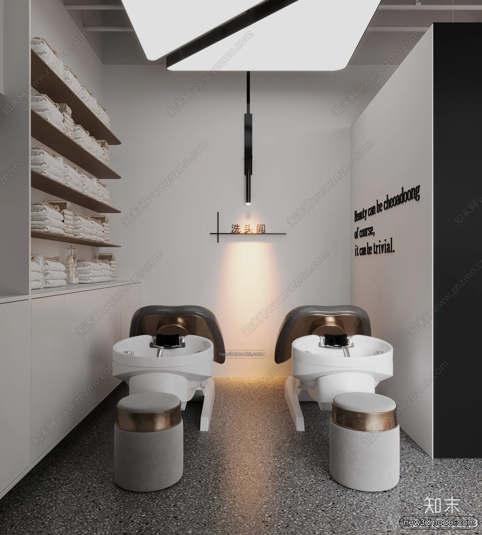 Hair Salon – 3D Interior Scene – 3D Models – 049