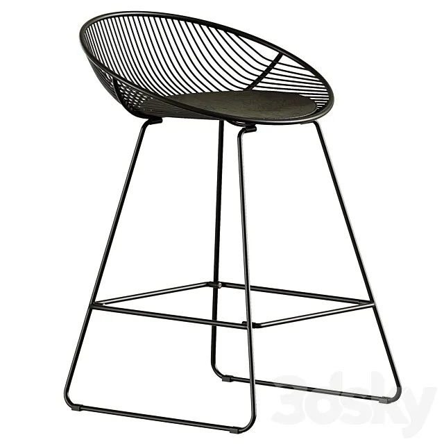 Half-bar chair Ufo 3ds Max