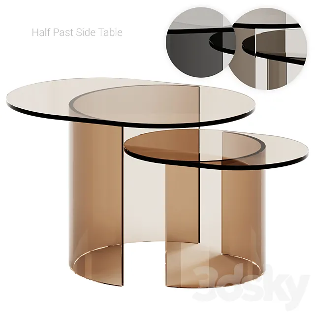 Half Past Side Table by Blu Dot 3DS Max Model