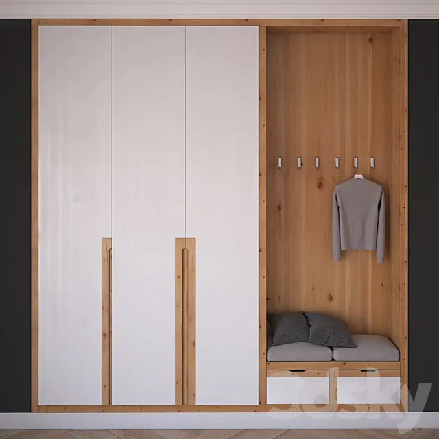 hall Wardrobe 3DSMax File