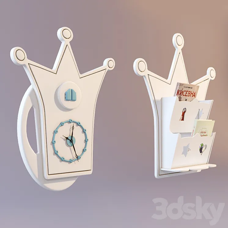 Halley accessories to the nursery. 3DS Max