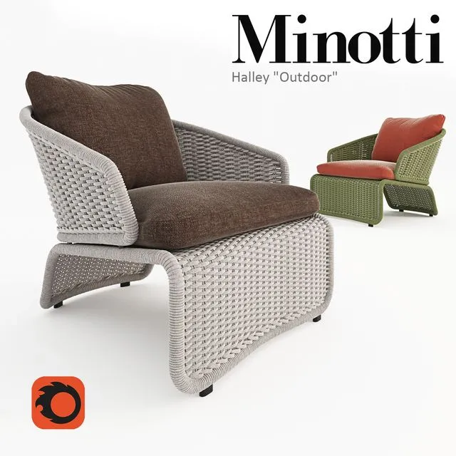 Halley Outdoor Chair 3dsMax Model