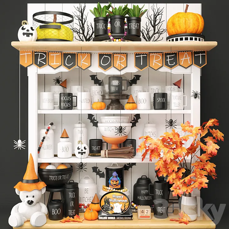 Halloween Decoration Set 3DS Max Model
