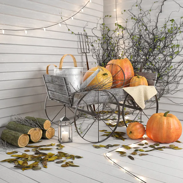 Halloween Decoration Set (Exterior) 3ds Max