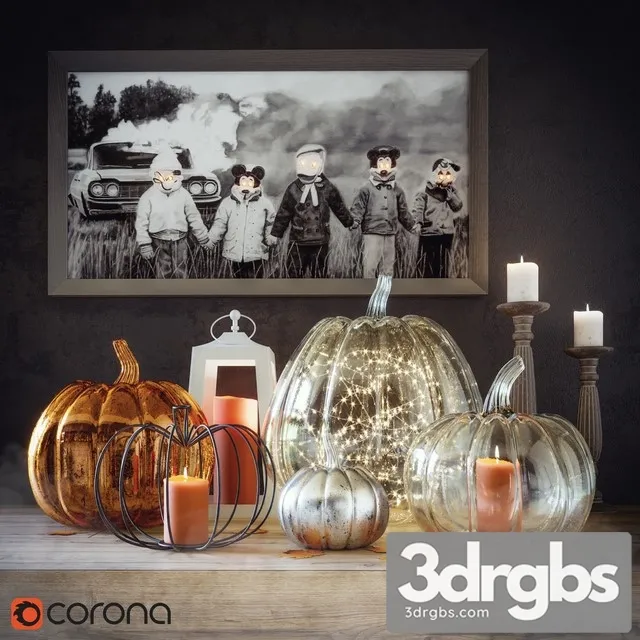 Halloween Decorative Set 3dsmax Download