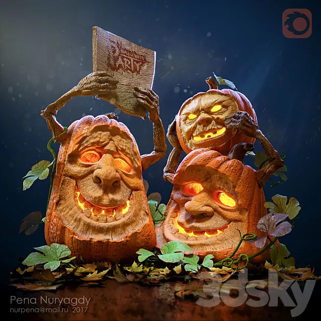 Halloween Party :) 3ds Max