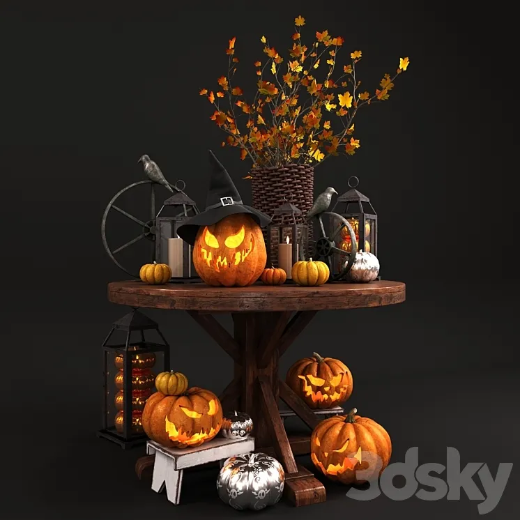 Halloween Set 3dsMax Model