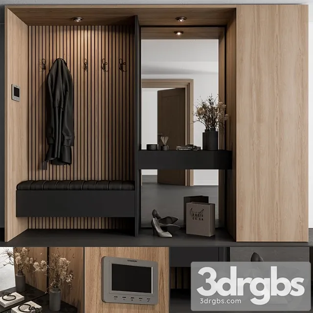 Hallway 57 – black and wood entrance