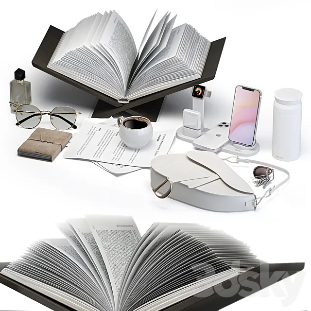 Hallway Accessory Set 3DS Max Model