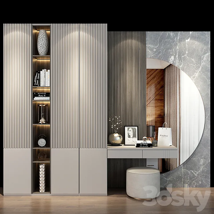 Hallway | Furniture cabinet | set 493 3DS Max Model