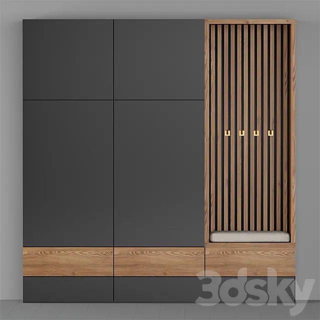 hallway_furniture_003 3ds Max